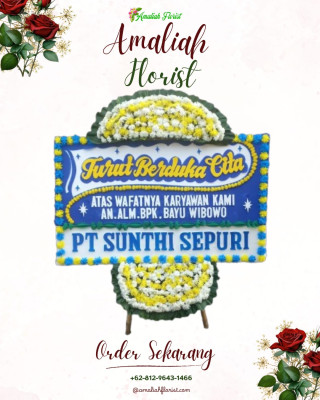 Papan Bunga Duka di Sariwangi